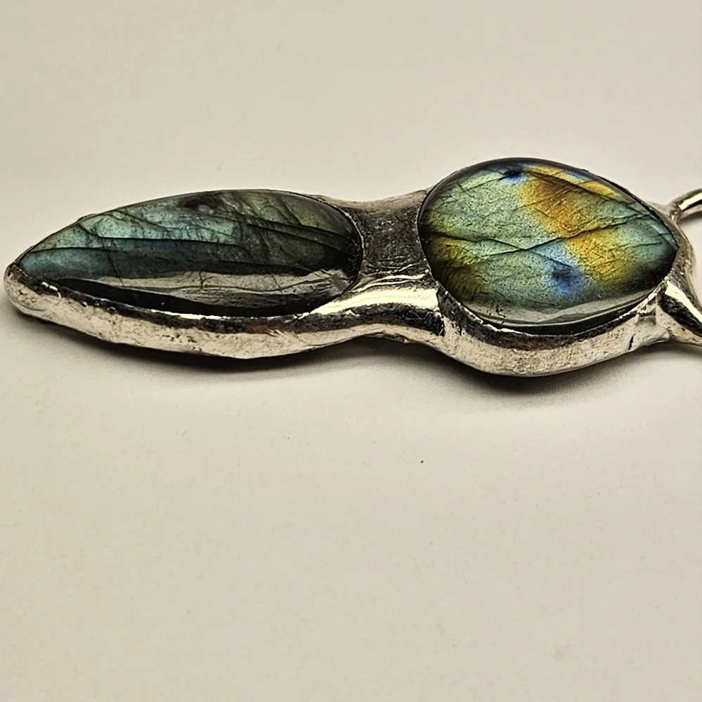 Double Labradorite Pendant